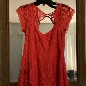 Abercrombie lace coral dress